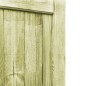 vidaXL Puertas de valla madera 2 uds de pino impregnada 300x100 cm vidaXL Puertas de valla madera 2 uds de pino impregnada 300x100 cm
