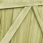 vidaXL Puertas de valla madera 2 uds de pino impregnada 300x100 cm vidaXL Puertas de valla madera 2 uds de pino impregnada 300x100 cm