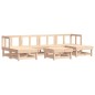vidaXL Juego de muebles de jardín 7 piezas madera maciza de pino vidaXL Juego de muebles de jardín 7 piezas madera maciza de pino
