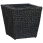 vidaXL Conjunto de arriates 3 piezas jacinto de agua negro vidaXL Conjunto de arriates 3 piezas jacinto de agua negro