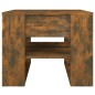 vidaXL Mesa de centro madera contrachapada roble ahumado 55,5x55x45 cm