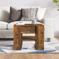 vidaXL Mesa de centro madera contrachapada roble ahumado 55,5x55x45 cm