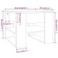 vidaXL Mesa de centro madera contrachapada roble ahumado 55,5x55x45 cm