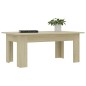 vidaXL Mesa de centro madera contrachapada color roble 100x60x42 cm vidaXL Mesa de centro madera contrachapada color roble 100x60x42 cm