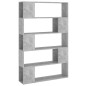 vidaXL Librería separador contrachapada gris hormigón 100x24x155 cm vidaXL Librería separador contrachapada gris hormigón 100x24x155 cm