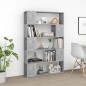 vidaXL Librería separador contrachapada gris hormigón 100x24x155 cm vidaXL Librería separador contrachapada gris hormigón 100x24x155 cm