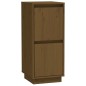 vidaXL Aparador de madera maciza de pino marrón miel 31,5x34x75 cm