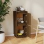 vidaXL Aparador de madera maciza de pino marrón miel 31,5x34x75 cm