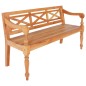 vidaXL Banco Batavia madera de caoba marrón claro 136 cm vidaXL Banco Batavia madera de caoba marrón claro 136 cm