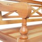 vidaXL Banco Batavia madera de caoba marrón claro 136 cm vidaXL Banco Batavia madera de caoba marrón claro 136 cm
