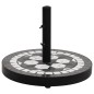 vidaXL Base de sombrilla redonda negro y blanco 12 kg vidaXL Base de sombrilla redonda negro y blanco 12 kg