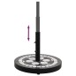 vidaXL Base de sombrilla redonda negro y blanco 12 kg vidaXL Base de sombrilla redonda negro y blanco 12 kg