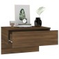 vidaXL Mesita de noche de pared marrón roble vidaXL Mesita de noche de pared marrón roble