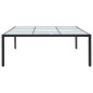 vidaXL Mesa de comedor de jardín ratán sintético negro 200x200x74 cm vidaXL Mesa de comedor de jardín ratán sintético negro 200x200x74 cm