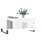 vidaXL Mesa de centro madera contrachapada blanco 90x50x40 cm vidaXL Mesa de centro madera contrachapada blanco 90x50x40 cm