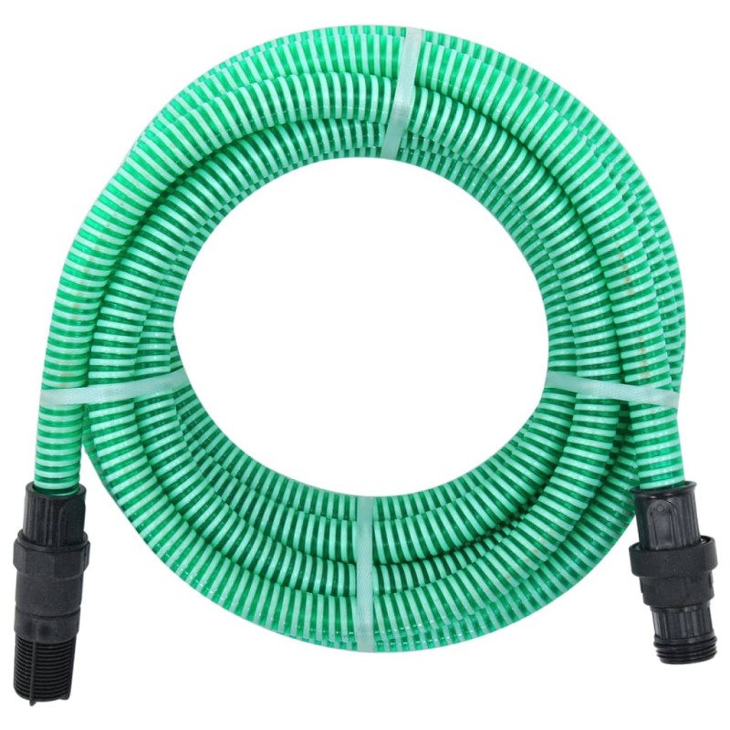 vidaXL Manguera de succión con conectores de PVC PVC verde 26 mm 10 m vidaXL Manguera de succión con conectores de PVC PVC verde 26 mm 10 m