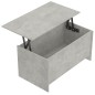 vidaXL Mesa de centro contrachapada gris hormigón 102x55,5x52,5 cm vidaXL Mesa de centro contrachapada gris hormigón 102x55,5x52,5 cm