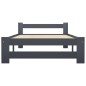 vidaXL Estructura de cama madera maciza de pino gris oscuro 100x200 cm vidaXL Estructura de cama madera maciza de pino gris oscuro 100x200 cm