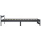 vidaXL Estructura de cama madera maciza de pino gris oscuro 100x200 cm vidaXL Estructura de cama madera maciza de pino gris oscuro 100x200 cm