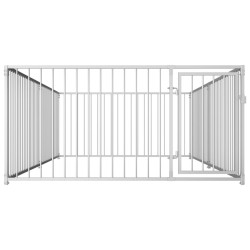 vidaXL Jaula perrera de exterior 200x400x100 cm