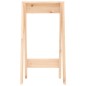 vidaXL Taburetes 2 unidades madera maciza de pino 40x40x75 cm
