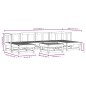 vidaXL Juego de muebles de jardín 7 piezas madera maciza de pino gris vidaXL Juego de muebles de jardín 7 piezas madera maciza de pino gris