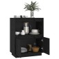 vidaXL Aparador de madera maciza de pino negro 60x34x75 cm vidaXL Aparador de madera maciza de pino negro 60x34x75 cm