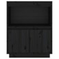 vidaXL Aparador de madera maciza de pino negro 60x34x75 cm vidaXL Aparador de madera maciza de pino negro 60x34x75 cm