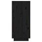 vidaXL Aparador de madera maciza de pino negro 60x34x75 cm vidaXL Aparador de madera maciza de pino negro 60x34x75 cm