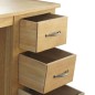 vidaXL Escritorio con 3 cajones madera maciza de roble 106x40x75 cm vidaXL Escritorio con 3 cajones madera maciza de roble 106x40x75 cm