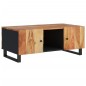 vidaXL Mesa de centro madera maciza acacia y contrachapada 100x54x40cm vidaXL Mesa de centro madera maciza acacia y contrachapada 100x54x40cm