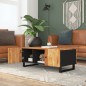 vidaXL Mesa de centro madera maciza acacia y contrachapada 100x54x40cm vidaXL Mesa de centro madera maciza acacia y contrachapada 100x54x40cm
