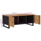 vidaXL Mesa de centro madera maciza acacia y contrachapada 100x54x40cm vidaXL Mesa de centro madera maciza acacia y contrachapada 100x54x40cm