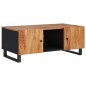 vidaXL Mesa de centro madera maciza acacia y contrachapada 100x54x40cm vidaXL Mesa de centro madera maciza acacia y contrachapada 100x54x40cm