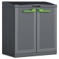 Keter Armario de reciclaje Moby Compact Recycling System grafito 100cm Keter Armario de reciclaje Moby Compact Recycling System grafito 100cm