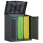 Keter Armario de reciclaje Moby Compact Recycling System grafito 100cm Keter Armario de reciclaje Moby Compact Recycling System grafito 100cm