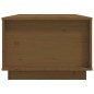vidaXL Mesa de centro madera maciza de pino marrón miel 100x50x35 cm