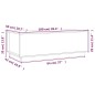vidaXL Mesa de centro madera maciza de pino marrón miel 100x50x35 cm