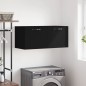 vidaXL Armario de pared madera de ingeniería negro 80x36,5x35 cm vidaXL Armario de pared madera de ingeniería negro 80x36,5x35 cm