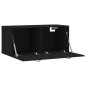 vidaXL Armario de pared madera de ingeniería negro 80x36,5x35 cm vidaXL Armario de pared madera de ingeniería negro 80x36,5x35 cm
