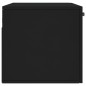 vidaXL Armario de pared madera de ingeniería negro 80x36,5x35 cm vidaXL Armario de pared madera de ingeniería negro 80x36,5x35 cm