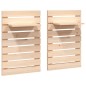 vidaXL Estantes mesitas de pared 2 uds madera maciza de pino vidaXL Estantes mesitas de pared 2 uds madera maciza de pino