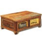 vidaXL Mesa de centro vintage con almacenaje madera reciclada vidaXL Mesa de centro vintage con almacenaje madera reciclada