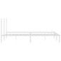vidaXL Estructura de cama de metal con cabecero blanco 180x200 cm