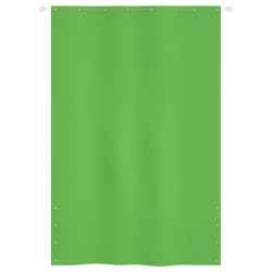 vidaXL Toldo pantalla para balcón tela oxford verde claro 160x240 cm