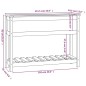 vidaXL Jardinera con estante madera maciza pino blanca 111,5x34,5x81cm vidaXL Jardinera con estante madera maciza pino blanca 111,5x34,5x81cm
