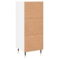 vidaXL Aparador madera de ingeniería blanco 34,5x34x90 cm vidaXL Aparador madera de ingeniería blanco 34,5x34x90 cm