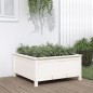 vidaXL Jardinera madera maciza de pino blanco 82,5x82,5x39 cm vidaXL Jardinera madera maciza de pino blanco 82,5x82,5x39 cm
