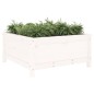 vidaXL Jardinera madera maciza de pino blanco 82,5x82,5x39 cm vidaXL Jardinera madera maciza de pino blanco 82,5x82,5x39 cm