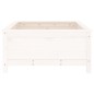 vidaXL Jardinera madera maciza de pino blanco 82,5x82,5x39 cm vidaXL Jardinera madera maciza de pino blanco 82,5x82,5x39 cm